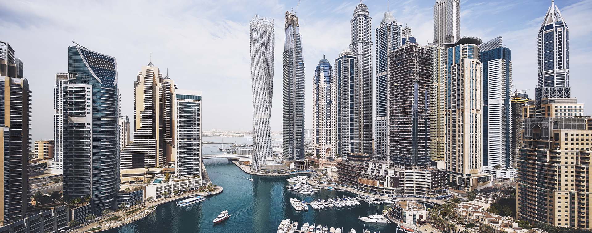 Dubai marina skyline
