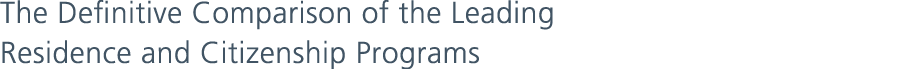 The Definitive Comparison of the Leading Residence and Citizenship Programs